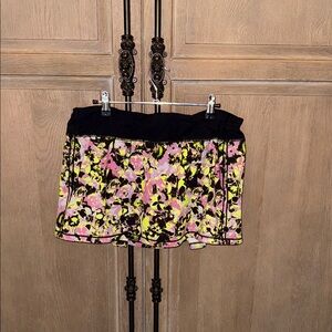 lululemon athletica Floral Mini Skirt - Pink, Yellow, Black